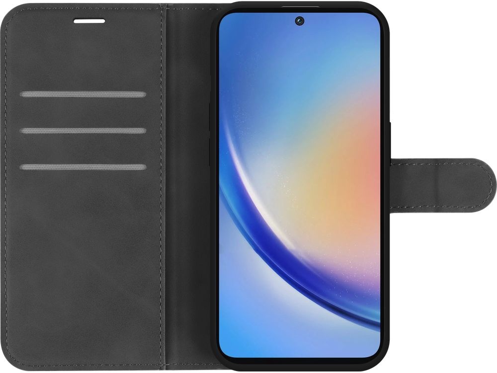 Just in Case Samsung Galaxy A35 Premium Wallet Zwart - Beschermhoes