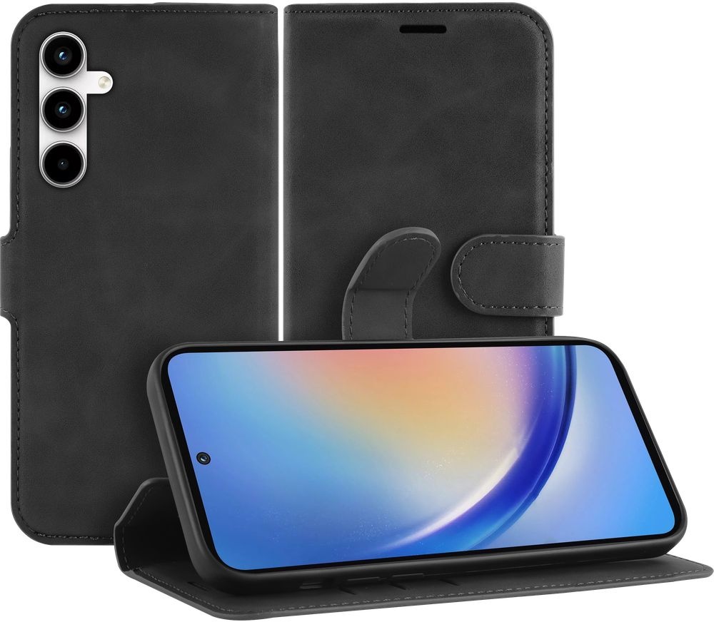 Just in Case Samsung Galaxy A35 Premium Wallet Zwart - Beschermhoes