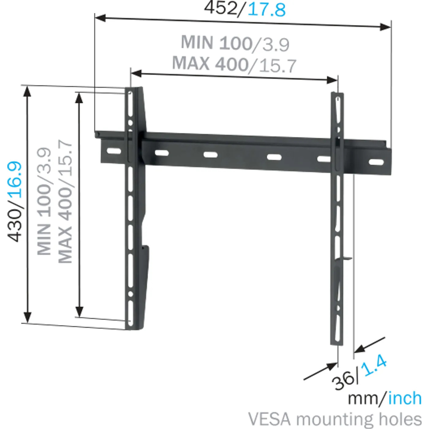Mount Massive MNT 200 - TV muurbeugel