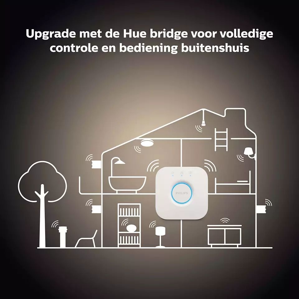 Philips HUE Single Pack 1x E27 / 7 WATT / A60 / White - Slimme lamp