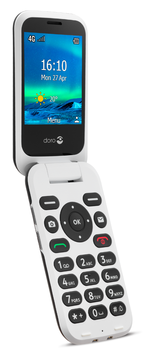 Doro 6820 Zwart/Wit - Senioren telefoon