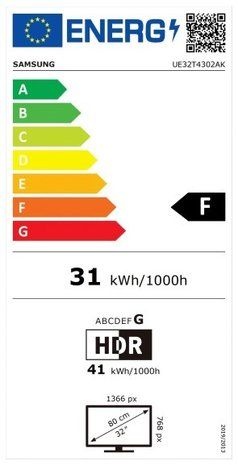 Samsung LED HD Ready 32T4302A (2020) - LED TV