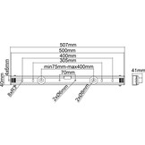 Multibrackets M Universal Wallmount Small Zwart - Muurbeugel