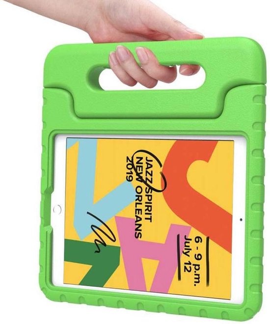 Just In Case Kids Case Cassic - Apple iPad 10.2 - Groen - Beschermhoes