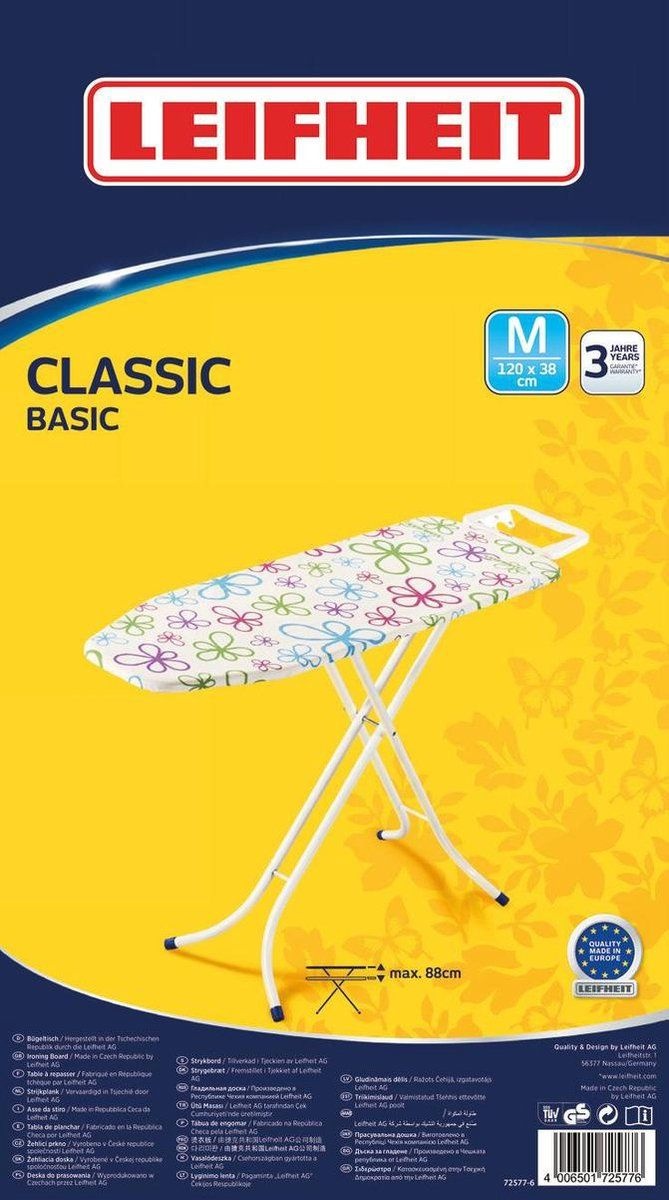 Leifheit Classic M Basic - 120x38 cm - Strijkplank