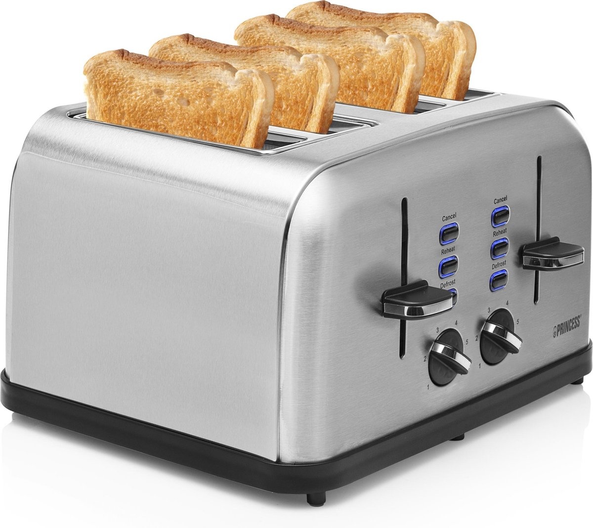 Princess 142355 Toaster Steel Style 4 - Broodrooster