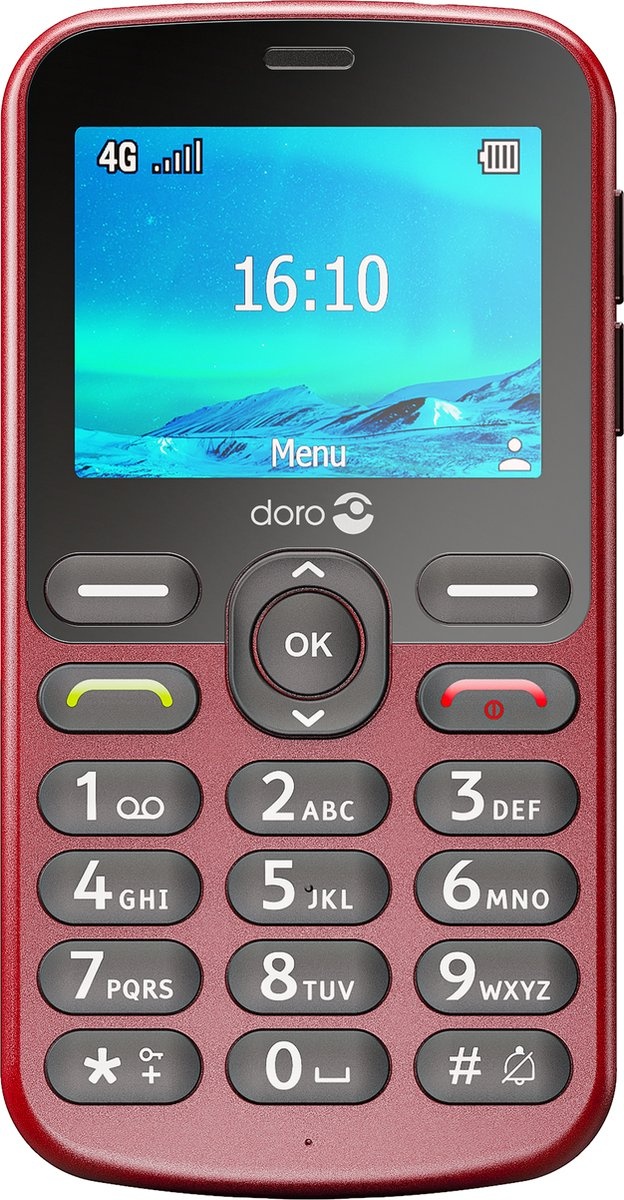 Doro 1880 4G Rood - Mobiele telefoon
