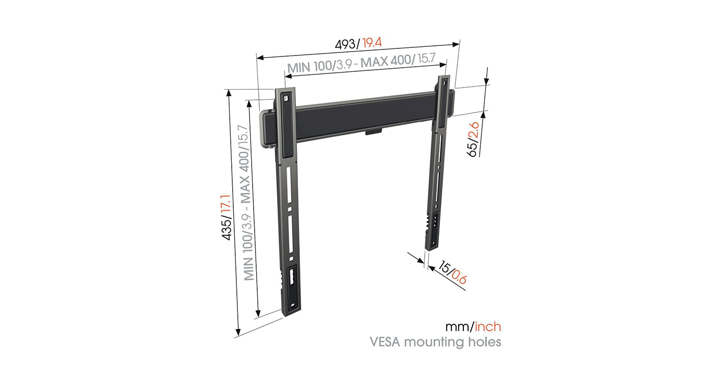 Vogel's TVM 5405 32 tot 77 inch Platte muurbeugel - TV muurbeugel