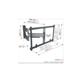 Vogel's TVM 5645 40 -77 inch zwart Draaibare tv-beugel - TV muurbeugel