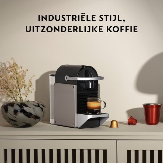 Krups Nespresso Pixie XN306T Titanium - Koffiemachine