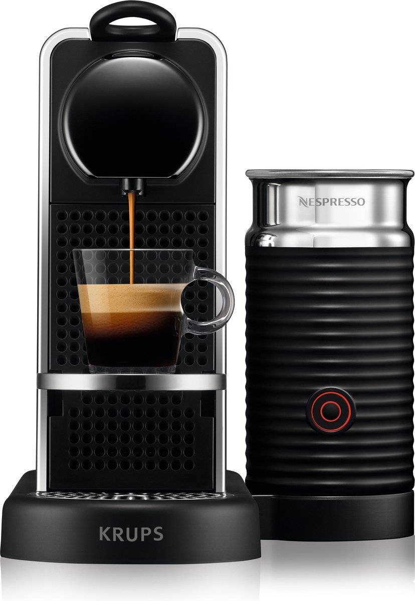 Krups Nespresso CitiZ Platinum & Milk XN630D RVS - Koffiemachine
