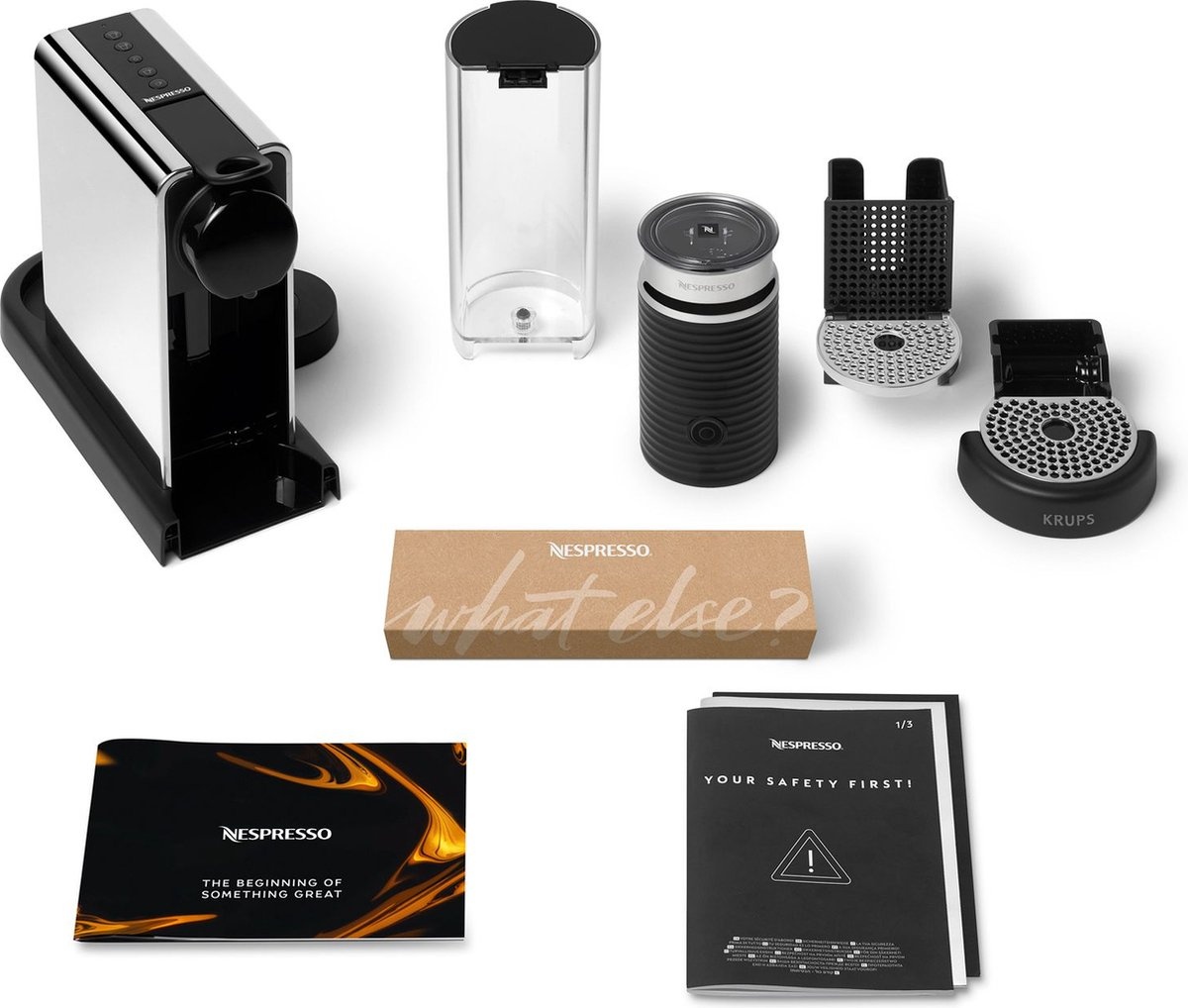Krups Nespresso CitiZ Platinum & Milk XN630D RVS - Koffiemachine