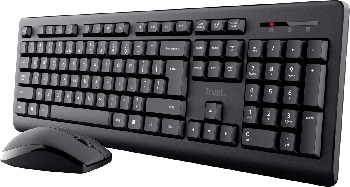 Trust Primo Zwart - Toetsenbord + muis set