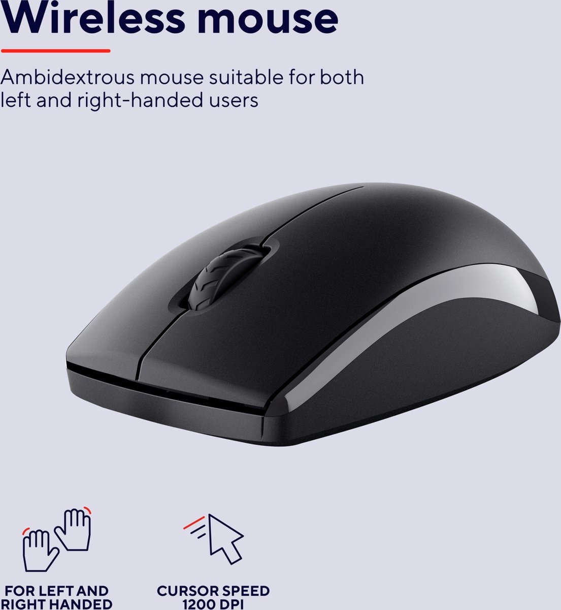 Trust Primo Zwart - Toetsenbord + muis set