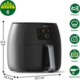 Philips Avance HD9650/90 Airfryer XXL - Hetelucht friteuse