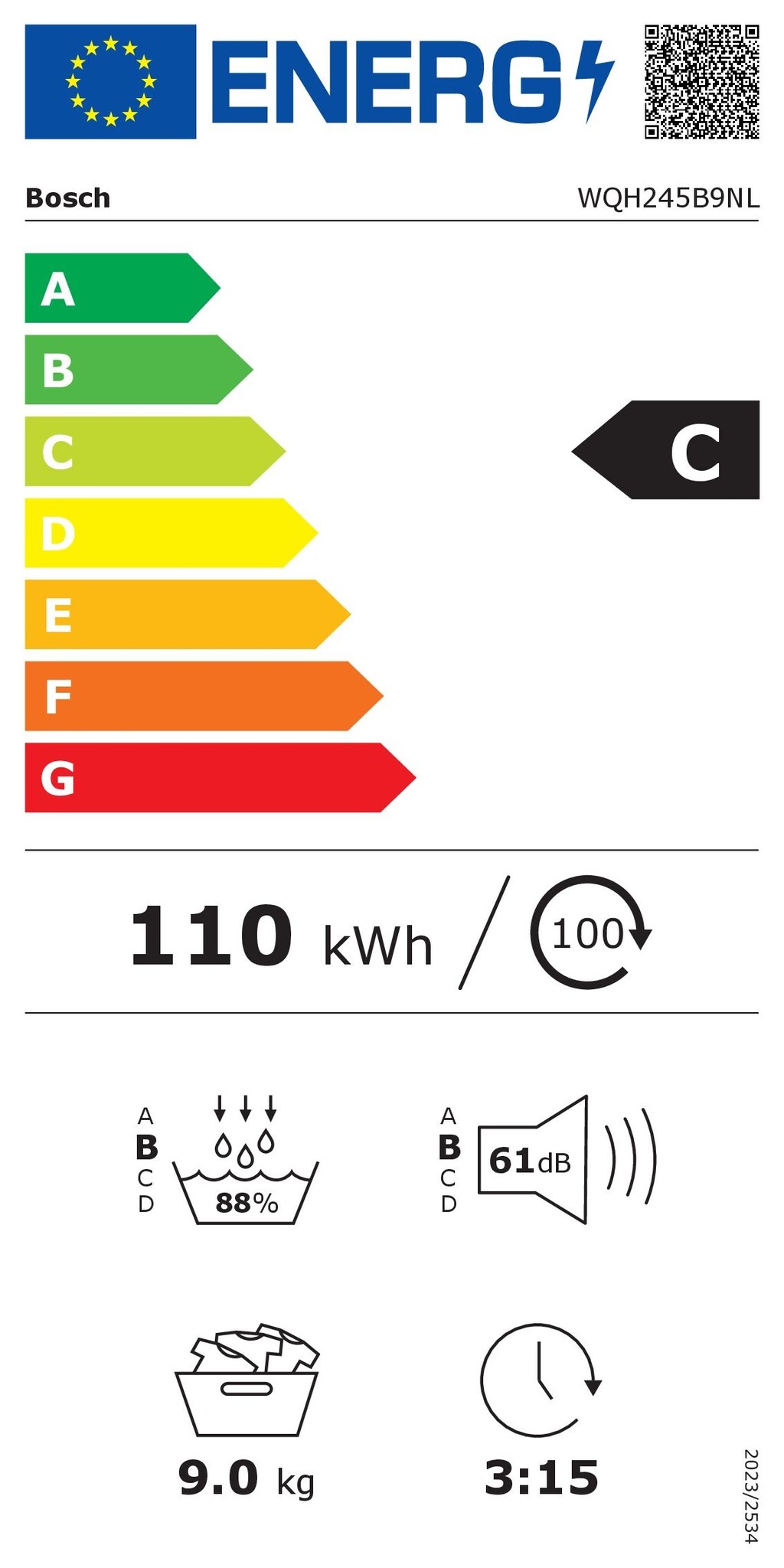 Bosch WQH245B9NL EXCLUSIV - Warmtepompdroger