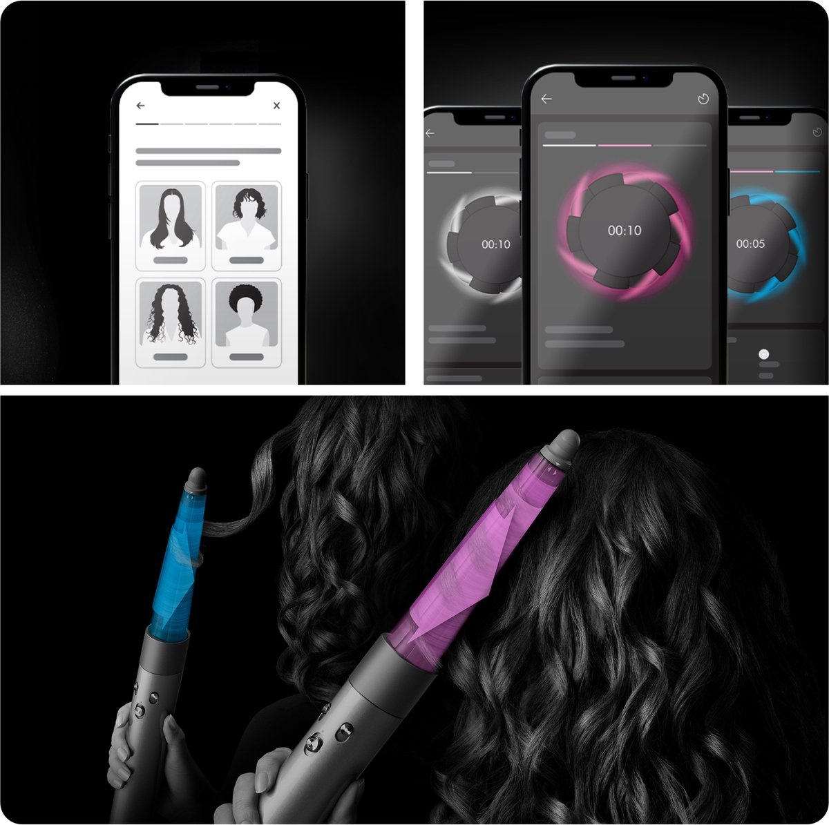 Dyson Airwrap i.d. Straight+Wavy Jasper Plum HS08 - Krultang