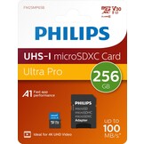 Philips MicroSDXC UHS-I U3 Kaart 256GB - Micro SD kaart