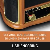 Lenco Classic Phono TCD-2571WD - Platenspeler