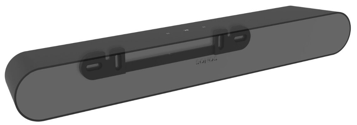 Cavus CMSRAYB Soundbar muurbeugel voor Sonos Ray Zwart - Muurbeugel