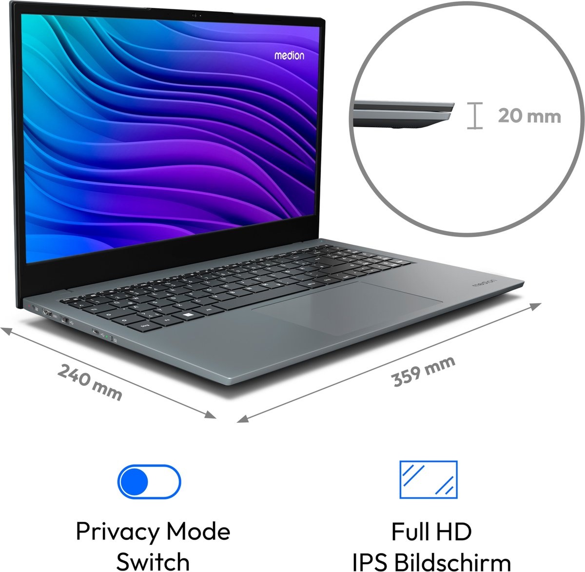 Medion Akoya E15433 MD62630 - Laptop