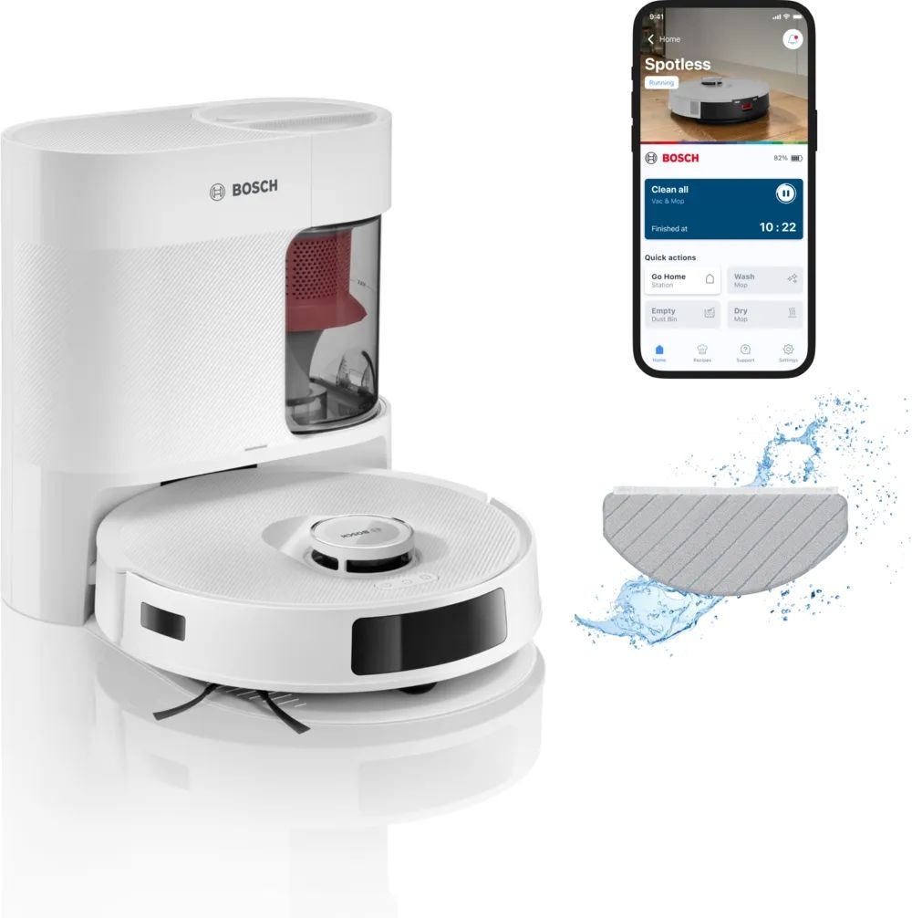 Bosch Spotless Advanced + BCRD2W - Robotstofzuiger