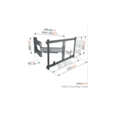 Vogel's TVM 5855 55 -100 inch zwart Draaibare tv-beugel - TV muurbeugel