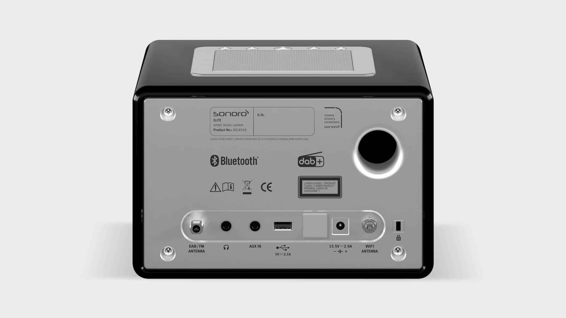 Sonoro ELITE X Hoogglans zwart - Radio