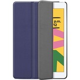 Just in Case Smart Tri-Fold Case - Apple iPad 10.2 - Blauw - Beschermhoes