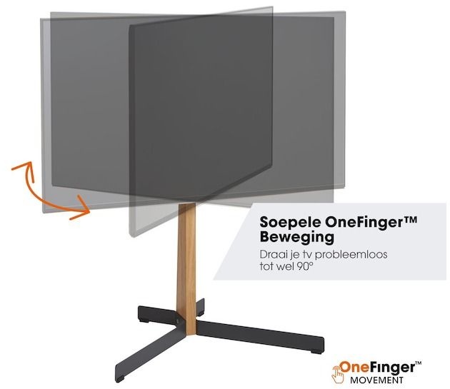 Vogel's TVS 3695B Zwart TV Vloerstandaard (40-77 Inch) - TV muurbeugel