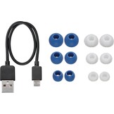 JVC HA-EC25W-A Blauw - Draadloze oordopjes