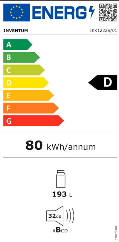 Inventum IKK1222S - Inbouw koelkast