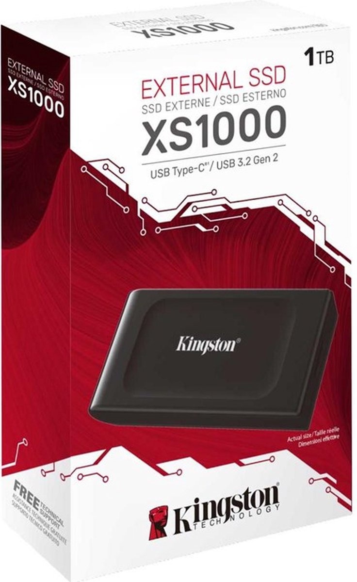 Kingston XS1000 1TB - Externe schijf