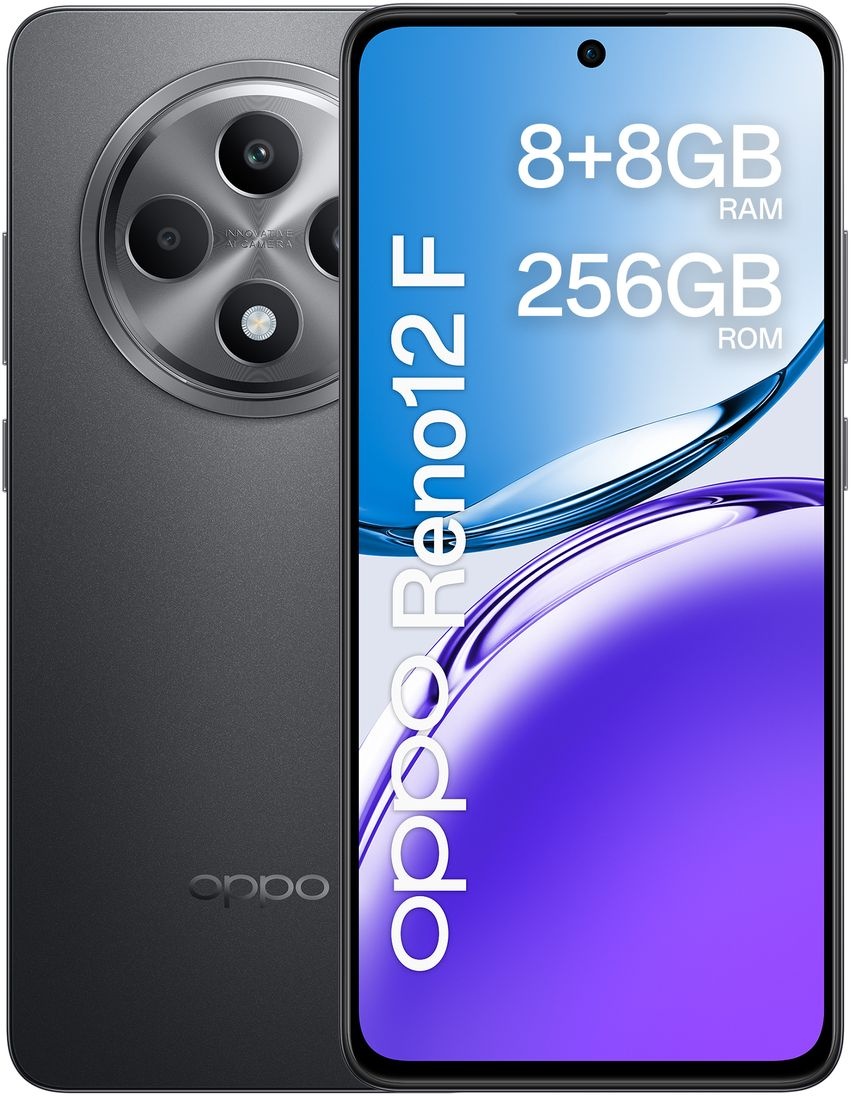 OPPO Reno12F 256GB Grijs - Mobiele telefoon