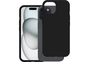 Just in Case Apple iPhone 15 Soft TPU Case Zwart - Telefoonhoesje