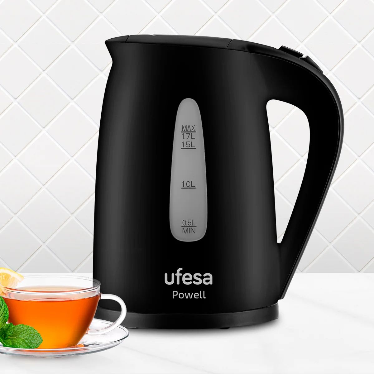 Ufesa Black Powell - Waterkoker