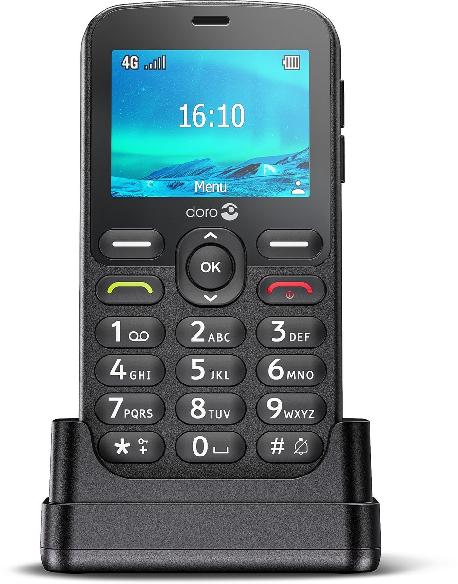 Doro 1880 4G Zwart - Mobiele telefoon