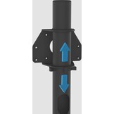 Cavus ELLIPS Vloerstandaard Zwart