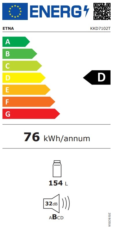 ETNA KKD7102T - Inbouw koelkast