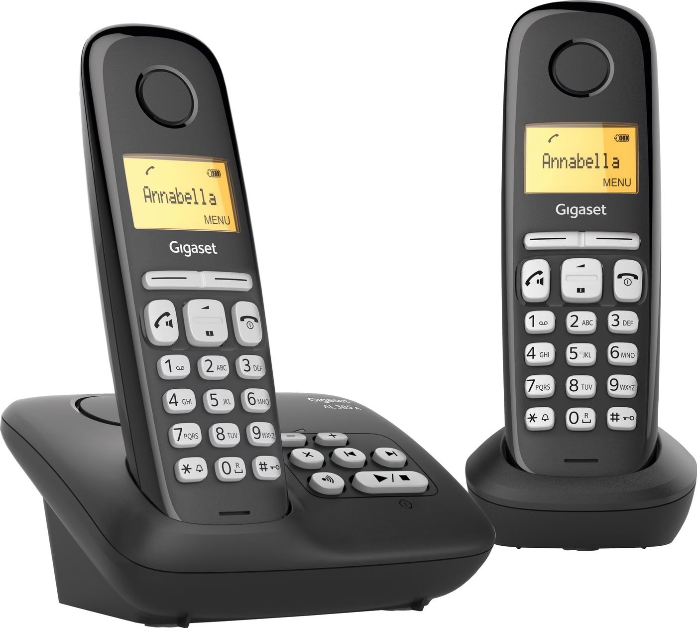 Gigaset AL385A Duo Zwart - Dect telefoon
