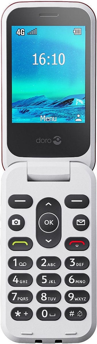 Doro 2820 4G Rood - Mobiele telefoon