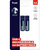 Trust USB-C oplaadbare AA-batterijen
