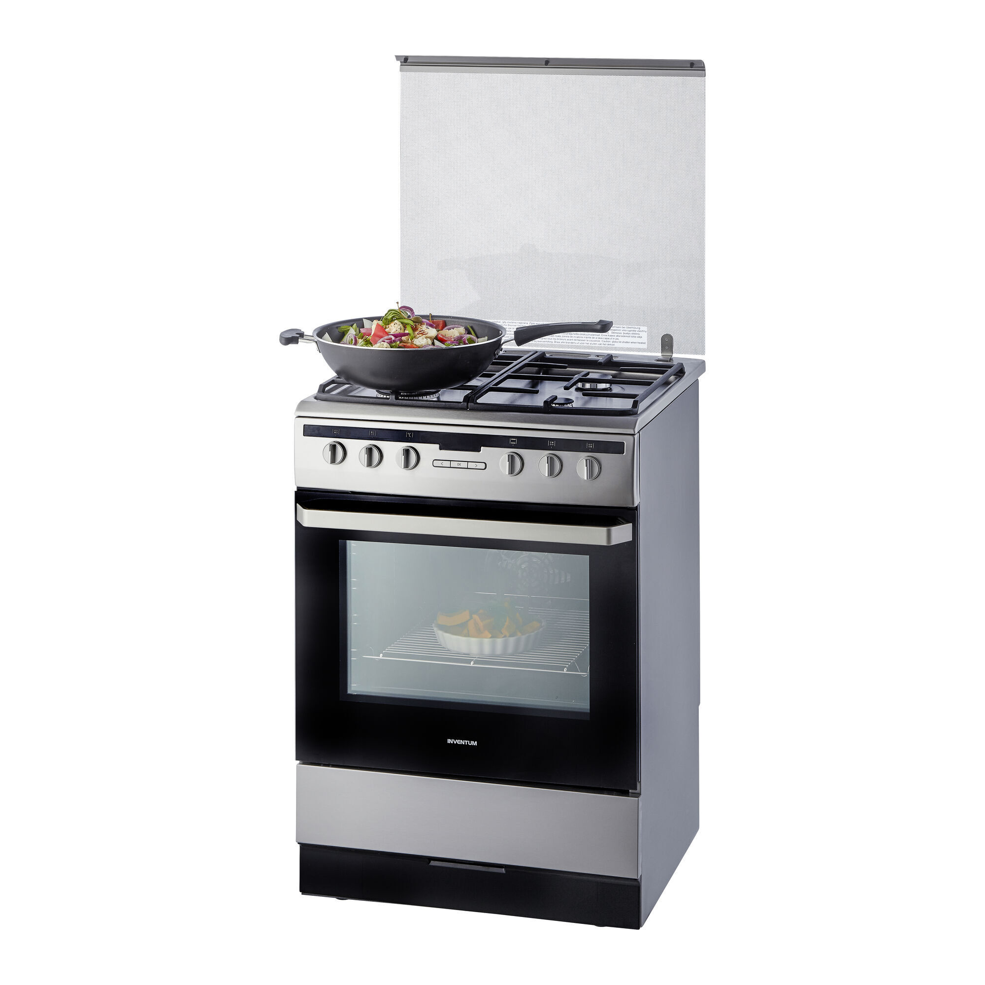 Inventum VFG6034WGRVS - Gasfornuis