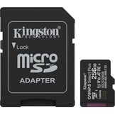 Kingston Canvas Select Plus Gen. 3 microSDXC 256GB met SD-adapter - Micro SD kaart