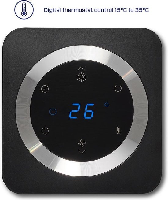 Clean Air Optima CA904B Hot & Cool Zwart - Staande ventilator