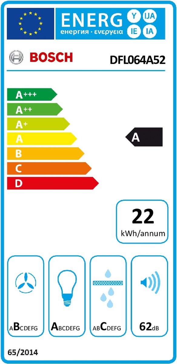 Bosch DFL064A52 - Vlakscherm afzuigkap