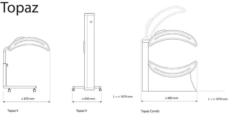 Hapro TOPAZ 24/1 C - Full-body solarium