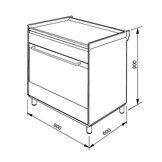 SMEG CG90IX9-1 - Inductiefornuis