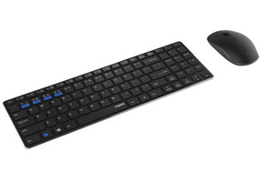 Rapoo 9300M Zwart - Toetsenbord + muis set