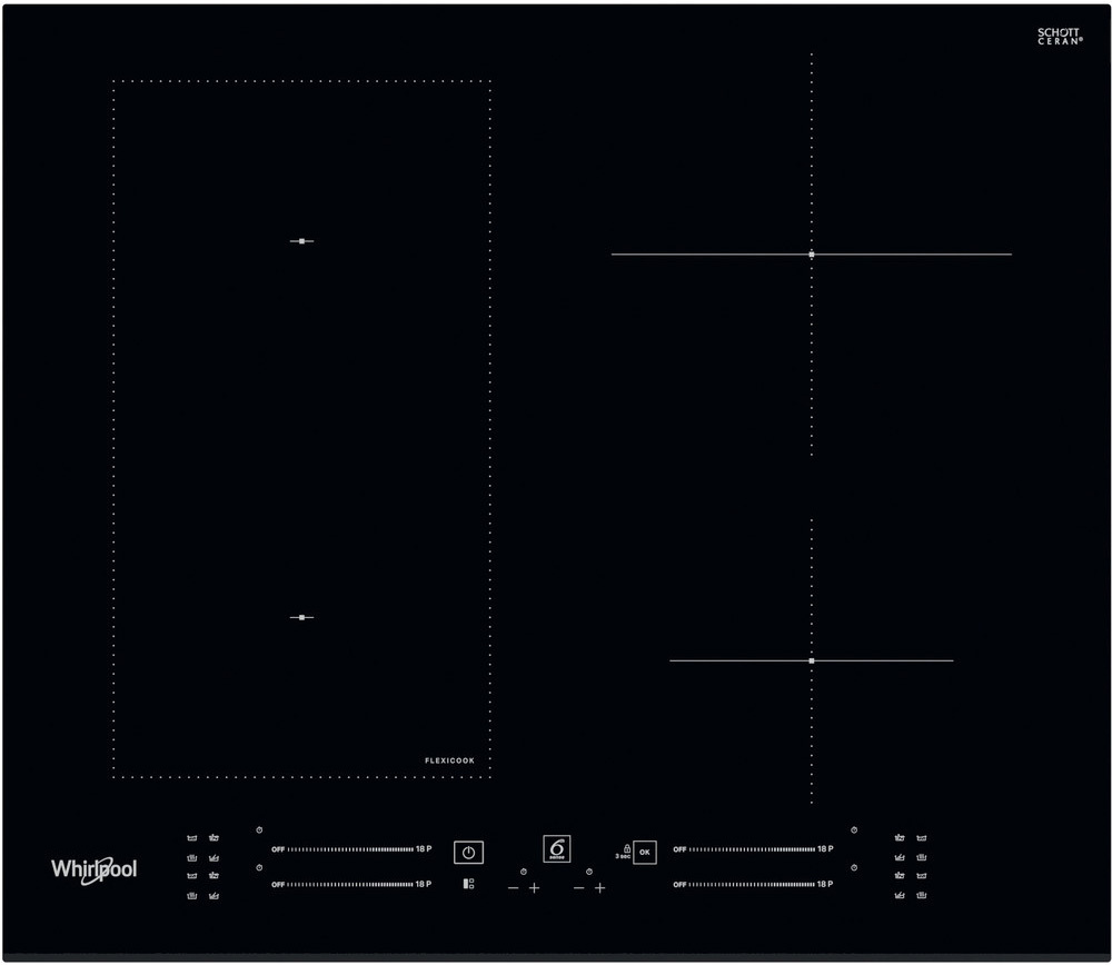 Whirlpool WLS6960BF  - Inductiekookplaat